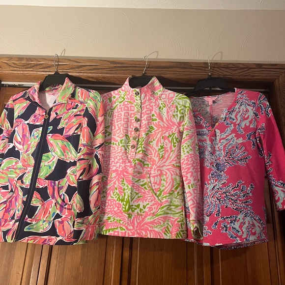 Lilly Pulitzer tops, three, good condition, two are XS & one is XXS - Picture 1 of 15